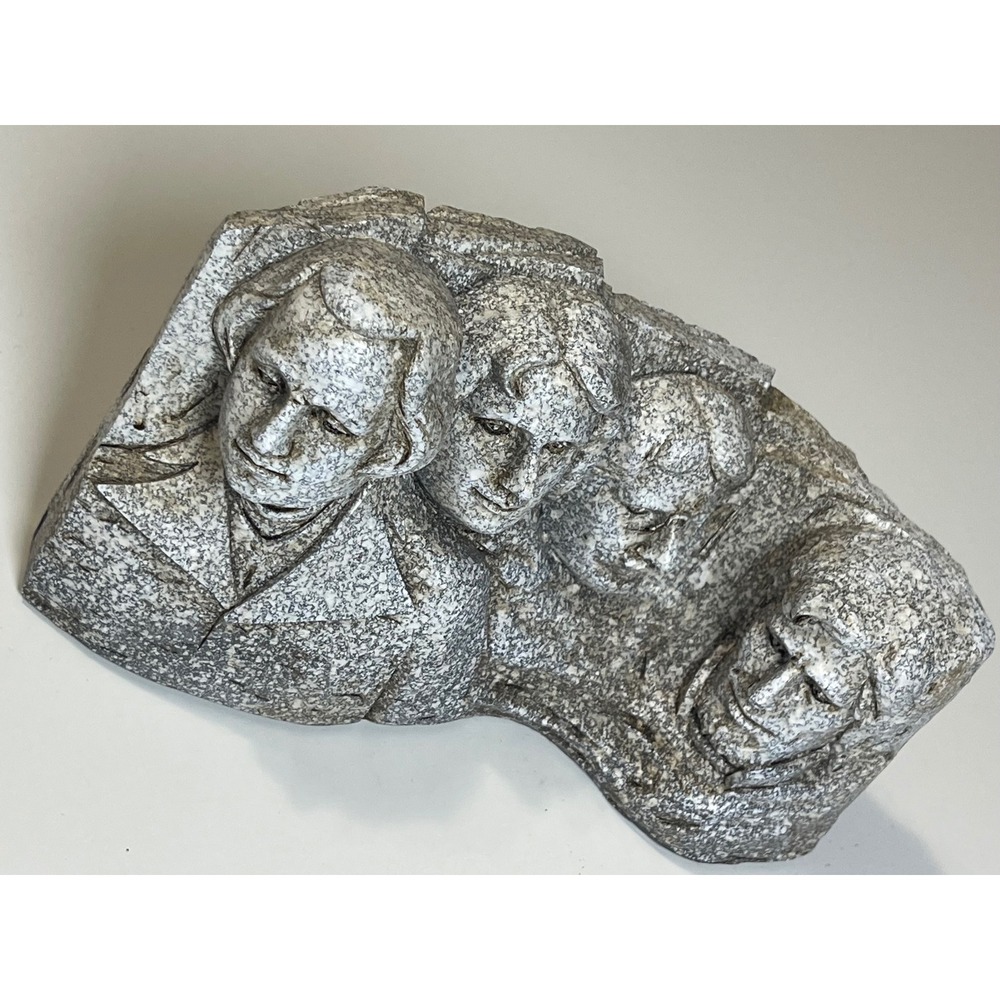 Mount Rushmore Souvenir Sculpture Granite Style President Bust Figurine 7 Inch